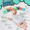 LIGHTDESIRE Baby Toys 6-12 Months Musical Caterpillar,Stuffed Animals Infant Toys 0-6 Months Sensory Toy with Ruler Design,Crinkle&Ring Bell,Baby Teething Toys for Tummy Time Boy Girl Gifts (Blue) view 3
