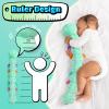 LIGHTDESIRE Baby Toys 6-12 Months Musical Caterpillar,Stuffed Animals Infant Toys 0-6 Months Sensory Toy with Ruler Design,Crinkle&Ring Bell,Baby Teething Toys for Tummy Time Boy Girl Gifts (Blue) view 4