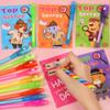 24 Pack Valentines Day Gifts for Kids Classroom LED Invisible Ink Pen with Valentines Cards for Kids School, Spy Pen Magic Gifts Valentines for Class Exchange Cards Prizes Party Favors for Boys Girls view 4