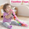 HEMRLY Baby Gifts Toys, Sensory Toy 0-6 Months, Musical Stuffed Caterpillar Plush with Soft Teether, Rattle for Tummy Time, Infant Car Seat Toy for 0-3-6-12 Month Boys Girls Gifts - Spotted Pink view 4