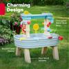 Step2 Rain Showers & Flow Kids Water Table, Outdoor Toddler Activity Table, 15-Piece Accessory Set, Ages 1.5+ Years Old, Multicolor (Gray, Blue, Red) view 4