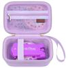 Elonbo Carrying Case for Blinger Dazzling Starter Kit,Blinger Kids Glam Collection Starter Kit Storage Bag,Kids Hair Styling Tool Travel Organizer Holder,Pocket fits Gems Rhinestones. Purple view 1