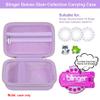 Elonbo Carrying Case for Blinger Dazzling Starter Kit,Blinger Kids Glam Collection Starter Kit Storage Bag,Kids Hair Styling Tool Travel Organizer Holder,Pocket fits Gems Rhinestones. Purple view 2
