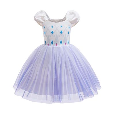 Dressy Daisy Toddler Girls Snow Princess White Tulle Costume Dress, 4-5T