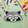 BCOATH 10pcs Zoo Animal Felt Masks for Raccoon and Amphibian Style with Elastic Strap Soft Lightweight for Jungle Themed Birthday Parties Classroom Performances view 4