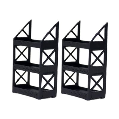 2X 1/64 Scale Wheel Rack Diorama Collection Garage Shelving Holder Rustproof Mini Scenery Accessories Tires Stand