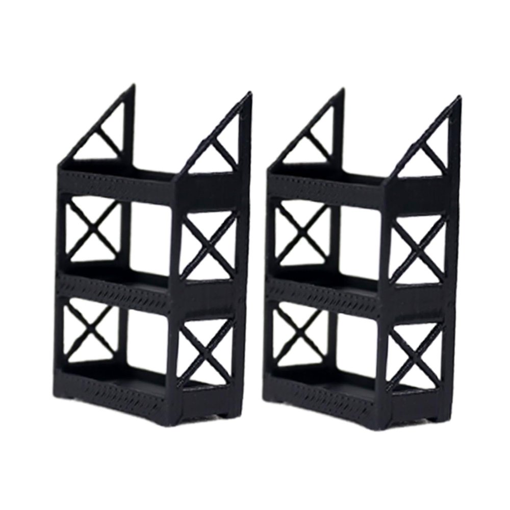 2X 1/64 Scale Wheel Rack Diorama Collection Garage Shelving Holder Rustproof Mini Scenery Accessories Tires Stand