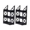 2X 1/64 Scale Wheel Rack Diorama Collection Garage Shelving Holder Rustproof Mini Scenery Accessories Tires Stand view 1