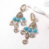 8.9 * 2cm Vintage Irregular Heart-Shaped Tassel Earrings,golden,8.9 * 2cm view 2