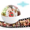 Memory Sphere Ball - Memory Orb - 2.7" 3D Ultrasound Crystal Ball Video Player - Personalized Digital Memory Display, Uploadable Videos & Photos, DIY Gift for Anniversary, Birthday (1PCS White) view 4