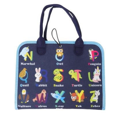 POENVFPO Felt Activity Book Educational Sensory Board for Toddlers, HighDensity Felt Travel Busy Toy with Themed Scenes to Boost Fine Motor Skills 13.4 X 11in