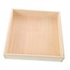 BCOATH Wooden Sand Pit Table Stable Square Sandbox Tray for Indoor Playrooms Natural Wood Sand Storage Box Preventing Spills for Small Spaces view 1