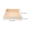 BCOATH Wooden Sand Pit Table Stable Square Sandbox Tray for Indoor Playrooms Natural Wood Sand Storage Box Preventing Spills for Small Spaces view 2