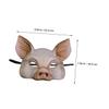 Abaodam 4pcs Half Face Animal Cosplay Masks for Masquerade Carnival Halloween Party Dress Up Breathable Festival Accessories White and Black view 2