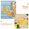 BESPORTBLE 16pcs Beach Sand Shovels Mini Plastic Diggers for Sandbox Digging Planting Snow Play Lightweight Orange Tools for Outdoor Fun view 3