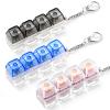 3 Pack Keyboard Fidget Toy Clicky, Creamy & Silent Stress Relief Fidget Clicker Keychain Quiet Fidget Toys for Adults, Boost Focus & Calm Anxiety at Work, Travel Ideal Stress-Relief Gift view 1