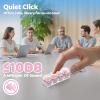 3 Pack Keyboard Fidget Toy Clicky, Creamy & Silent Stress Relief Fidget Clicker Keychain Quiet Fidget Toys for Adults, Boost Focus & Calm Anxiety at Work, Travel Ideal Stress-Relief Gift view 3