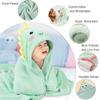  12 PCS Hooded Baby Towel Set, 32x32 Inch Absorbent Baby Bath Towels, 3 PCS Soft Hooded Towels & 9 PCS Washcloths, Unisex Baby Gift Set for Newborns, Babies, Toddlers (Green + Gray + White) view 4