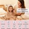 12 PCS Baby Bath Towels Set, 3 PCS Hooded Baby Towels & 9 PCS Washcloths, 32x32 Inches Ultra Absorbent Cute Soft Newborn Essentials Gift for Boys & Girls (Pink + Brown + Blue) view 3