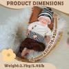 17 Inch Sleeping Position Newborn Reborn Baby Doll Silicone Baby Doll Realistic Newborn Baby Doll [Not Vinyl],Soft Solid Silicone Doll for Collectors Kids 3+ Baby Doll Set view 2