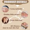 17 Inch Sleeping Position Newborn Reborn Baby Doll Silicone Baby Doll Realistic Newborn Baby Doll [Not Vinyl],Soft Solid Silicone Doll for Collectors Kids 3+ Baby Doll Set view 4
