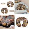 2 Piece Car Seat Covers with U-Shaped Pillowcase, Sunflower Aztec Print Multi-use Cover Carseat Canopy, Breathable Breastfeeding Cover for Babies, Boys & Girls Shower Gifts view 3