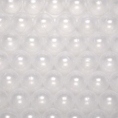 TRENDPLAY Large Ball Pit Balls 50 Count 2.75 Inch, Big Neutral Balls Bulk Non Toxic for Toddler Baby Kids Dogs,Party, 50pcs,Clear
