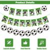 2Pcs Soccer Happy Birthday Banner, Soccer Birthday Banner, Football Theme Bunting Sign for Kids Boys Girls Sports Themed Birthdays Party Decorations Supplies view 3