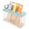 POENVFPO Kids Knife Set, Wooden Kitchen Tools for Toddlers, 12 Piece Cooking Set with Storage Box for Children Aged 2-8 view 3
