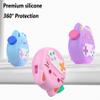 Geiomoo Silicone Case for Tamagotchi Paradise Interactive Virtual Pet, Soft Flexible Scratch Resistant Protective Cover with Lanyard (Blue) view 4