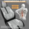 VIUDMEK Front Set Car Seat Covers for Mercury Marauder 2003-2004 Leather Seat Covers Waterproof Only Front Seats Car Seat Protectors Breathable Seat Cover Black+Grey view 4
