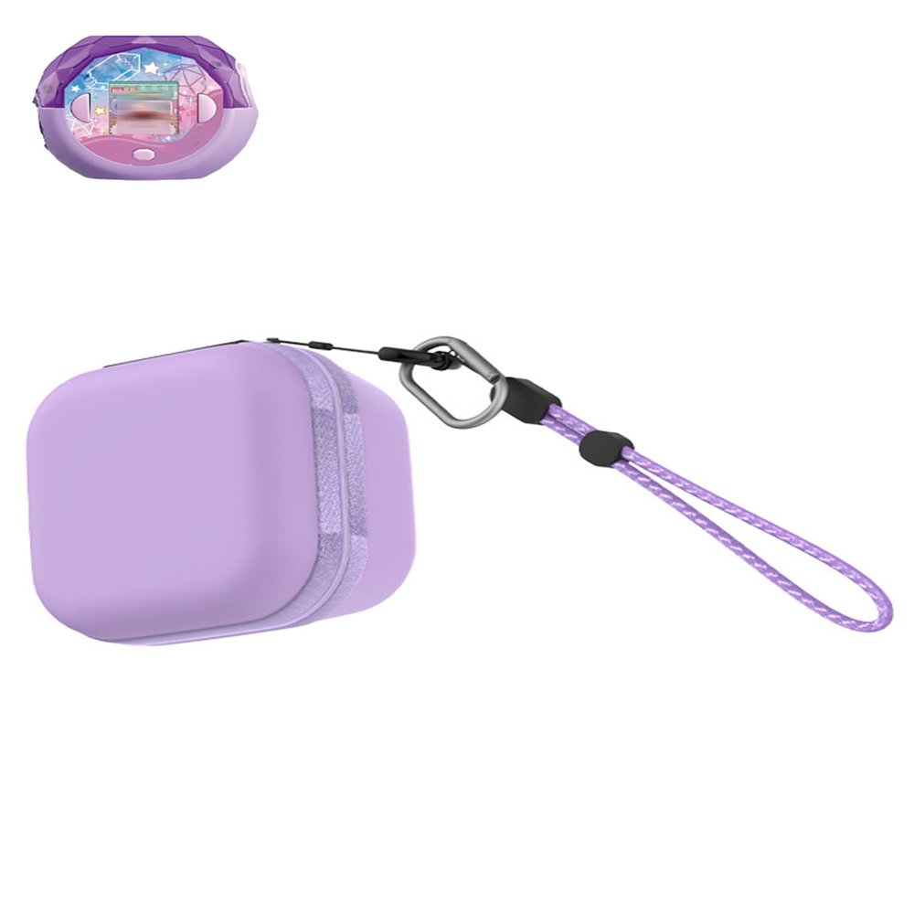 UYRUREL Specially Designed Case for Takara Tomy Punirunes Puni, Takara Tomy Punirunes Puni Storage Bag,Waterproof and Portable,Tailored for Comprehensive Protection,with Lanyard,Purple.