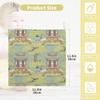 Takiito Traditional Asian Architecture Baby Washcloths 3 Pack, Cotton Muslin Washcloth Soft Bath Face Towels for Newborn Girls Boys, 12x12 in view 3