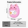 Geiomoo Silicone Case for Tamagotchi Paradise Interactive Virtual Pet, Soft Flexible Scratch Resistant Protective Cover with Lanyard (Pink) view 3