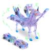 Hjhyqex 2-in-1 Transforming Unicorn Car Toy - Magnetic Collision Robot Cars for Kids | Exciting Transformation Play Set for Boys & Girls | Perfect Birthday view 1
