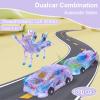 Hjhyqex 2-in-1 Transforming Unicorn Car Toy - Magnetic Collision Robot Cars for Kids | Exciting Transformation Play Set for Boys & Girls | Perfect Birthday view 2