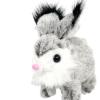 Menolana Rabbit Interactive Electronic Pet Bunny Toy Portable Cute Wiggle Ears with Sounds and Movements for Children Kids Gifts, Gray White view 2