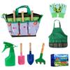 Jorzer Kids Gardening Set 7Pcs/Set Educational Toddler Gardening Includes Apron, Sprayer, Gloves, Hat, Rake, Shovels Kids Tool Toddler Tools. view 2