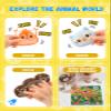 Baby Toys 6-12 Months Forest Farm Animal Stuffed House Set with Map Hazelnut Stuffed Farm Animals Rattle Squeaker Montessori Toys for Babies Sensory Infant Toy Toddler Gift 1-3 Year Old view 2