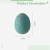 12 Foam Imitation Easter Eggs, Lifelike Chicken Egg Decorations, Assorted Hues, Matte Texture, Oval Style, Great for Easter Themes and Games view 3