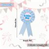Birthday Boy Brooch Pin, Satin Ribbon Badge Pin Birthday Happy Party Award Brooches Button Decorations for Boys Men (Light Blue) view 2