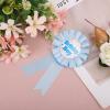 Birthday Boy Brooch Pin, Satin Ribbon Badge Pin Birthday Happy Party Award Brooches Button Decorations for Boys Men (Light Blue) view 3