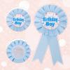 Birthday Boy Brooch Pin, Satin Ribbon Badge Pin Birthday Happy Party Award Brooches Button Decorations for Boys Men (Light Blue) view 4