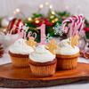 15Pcs Snowflake One Cupcake Toppers, Winter Wonderland 1st Birthday Party Decorations for Baby Boy Girl First Birthday Celebrations Pink view 3