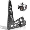 Ride Height Gauge RC Car Camber Gauge Adjustable RC Car Wheel Rim Measuring Tool Ruler, CNC-Machined Aluminum Alloy Height Camber for Traxxas Arrma Losi Axial HPI Redcat Racing 1/10 1/8 1/7 Sca Silver view 1