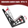 Ride Height Gauge RC Car Camber Gauge Adjustable RC Car Wheel Rim Measuring Tool Ruler, CNC-Machined Aluminum Alloy Height Camber for Traxxas Arrma Losi Axial HPI Redcat Racing 1/10 1/8 1/7 Sca Silver view 4