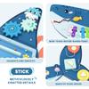 Easyego Wall Busy Board Panels, Montessori Sensory Activity Center - Wooden Educational Toys for Toddlers, Promotes Holistic Development, Holiday/Birthday Gift for Boys & Girls - Shark view 3