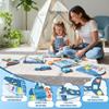 Easyego Wall Busy Board Panels, Montessori Sensory Activity Center - Wooden Educational Toys for Toddlers, Promotes Holistic Development, Holiday/Birthday Gift for Boys & Girls - Shark view 4