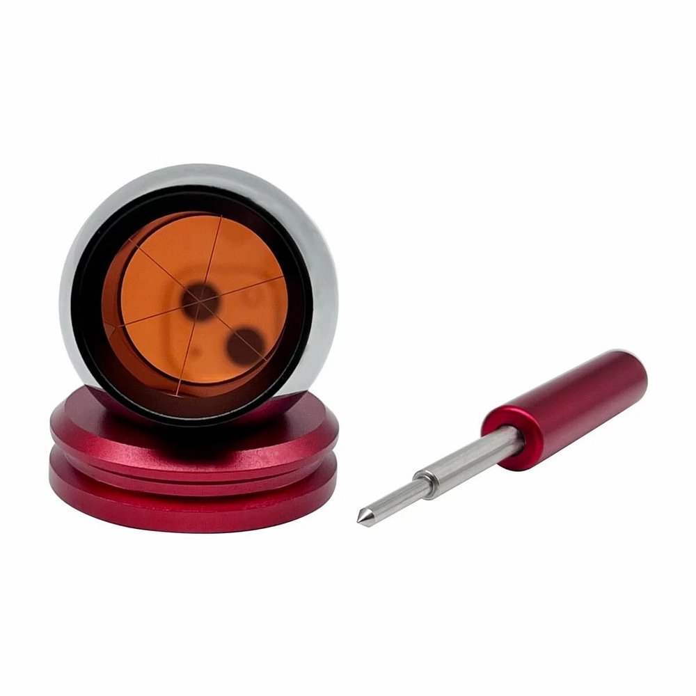 Copper Coated Reflective Sphere 1.5inch with Magnetic Base for Total Station