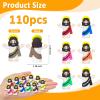 110PCS Mini Jesus Figures in Bulk, Little Jesus Figurines Jesus Loves You, Tiny Miniature Jesus Christ to Hide and Seek, Easter Egg Stuffers Religious Party Favors, Sunday School & Baptism Gifts view 2